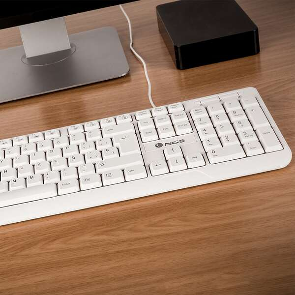 Imagen extra NGS Spike Teclado USB con teclas multimedia Blanco