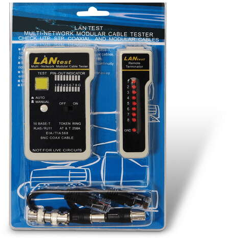 Imagen extra Testeador de Cables RJ11 RJ12 RJ45 y Coaxial