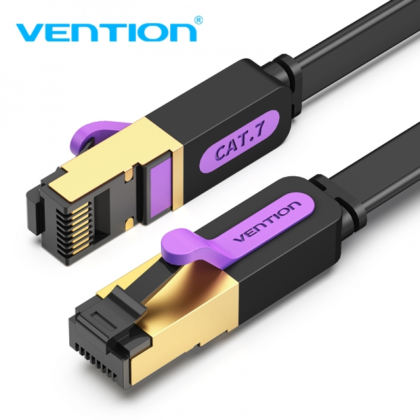 Vention Cable de Red STP RJ45 Cat.7 de 1m - Negro