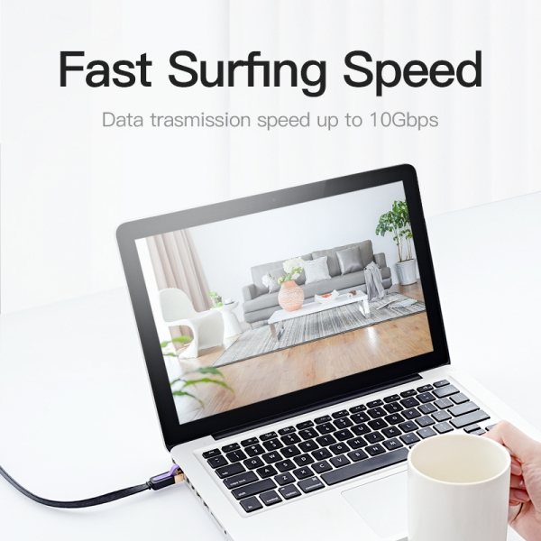 Imagen extra Vention Cable de Red STP RJ45 Cat.7 de 1m - Negro