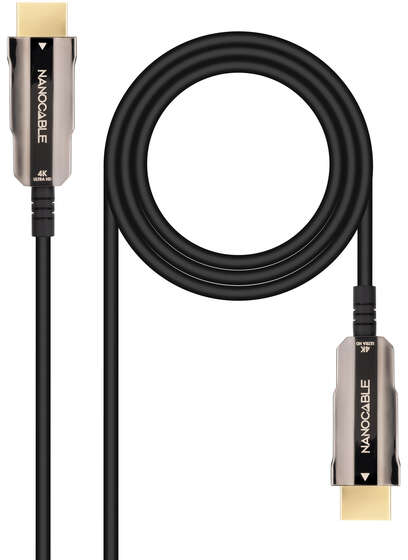 Cable HDMI de 20 metros, version 2.0, resolucion 4K a 60Hz, Alta velocidad y red, compatible con 3D