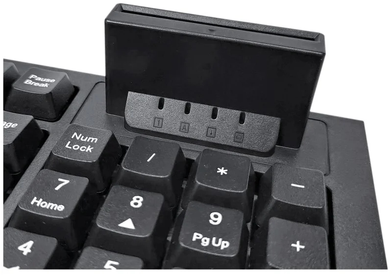 Imagen extra Unykach KB918 Teclado USB con Lector Inteligente DNIe o Tarjeta Sanitaria Española