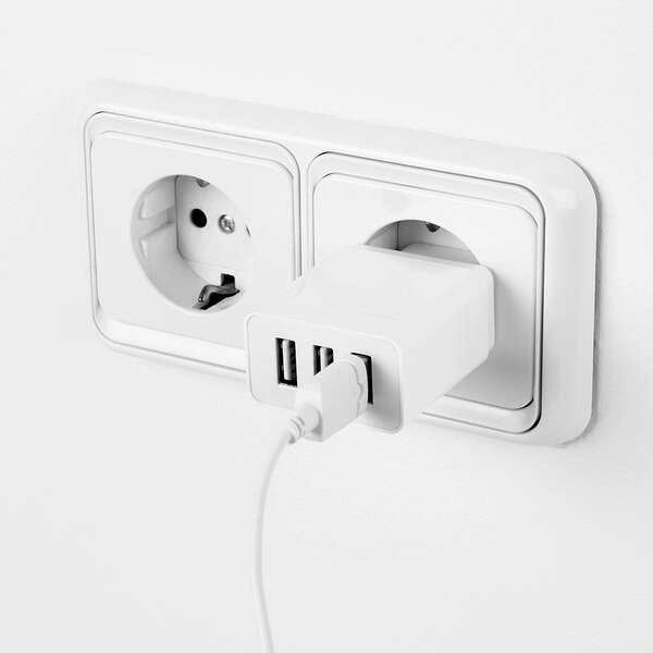 Imagen extra Cargador USB Multiple hasta 3 tomas. Protección sobrecarga. Orbegozo EN 1100 