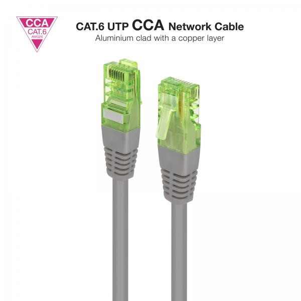 Imagen extra Nanocable Cable Red Latiguillo Cat.6 UTP AWG26 CCA 2m 