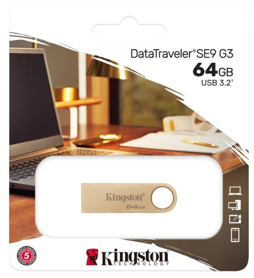 Imagen extra Kingston DataTraveler SE9 G3 Memoria USB-A 3.2 Gen 1 64GB