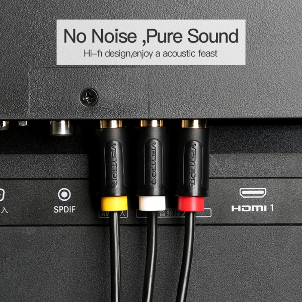 Imagen extra Cable Estereo 3x RCA Macho a 3x RCA Macho - 2 metros 