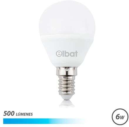 Bombilla LED G45 - 6W - 500Lm - E14 - Luz Blanca. Elbat 
