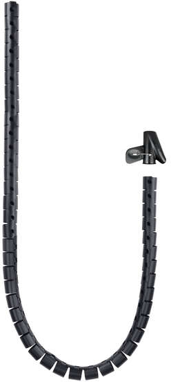 Nanocable Organizador de Cables Flexible 2 metros. Negro