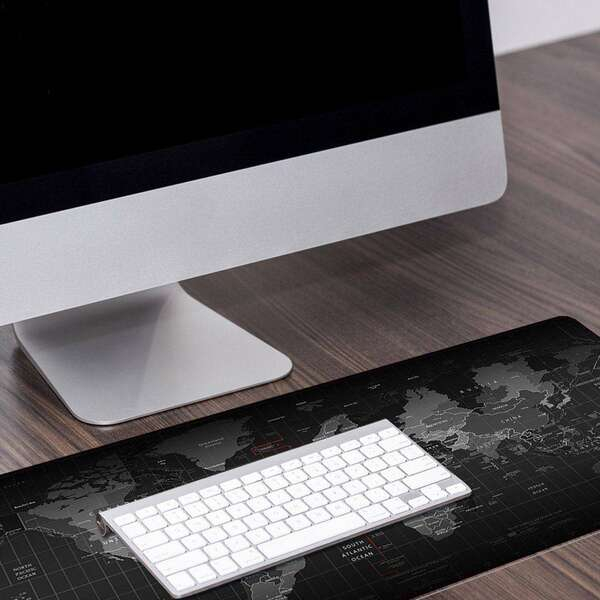 Imagen extra Subblim Alfombrilla Extra Grande de 90x40 cm. Diseño Mapa