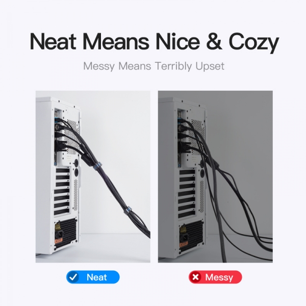 Imagen extra Tira Organizadora de Cables - 5 metros. Negro