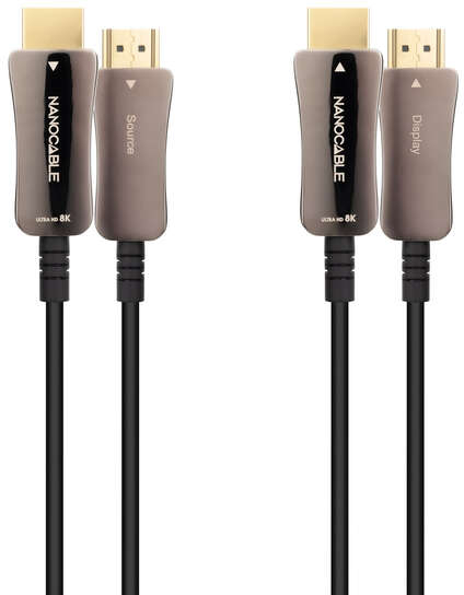 Imagen extra Nanocable Cable HDMI v2.1 AOC Macho a HDMI v2.1 Macho 15m - 8K@60Hz 4K@120Hz 48Gbps - 