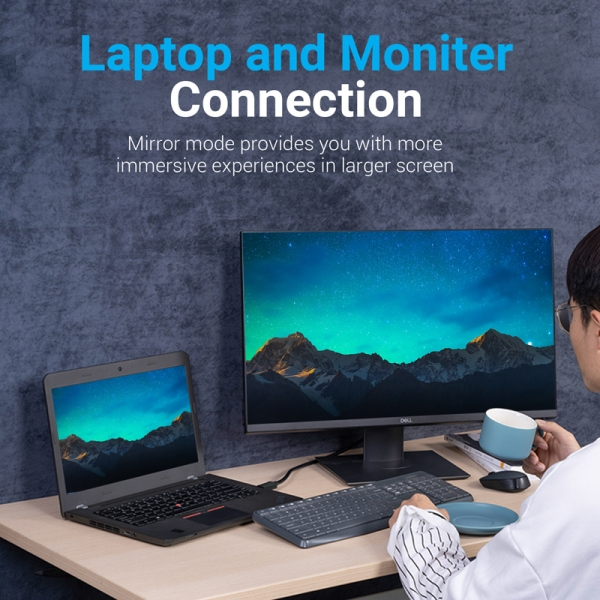 Imagen extra Conversor DisplayPort Macho a HDMI Macho 4K - 3 metros