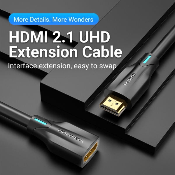 Imagen extra Vention Cable Alargador HDMI 2.1 8K HDMI Macho a HDMI Hembra - 1m - 