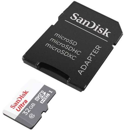 Imagen extra Sandisk Ultra Tarjeta Micro SDHC 32GB UHS-I U1 Clase 10 100MB/s + Adaptador SD