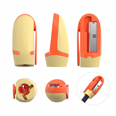 Imagen extra Sacapuntas con Clip ErichKrause JOY. Enganchalo a tu cuaderno.