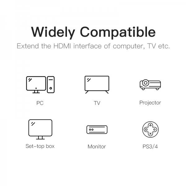 Imagen extra Vention Cable Alargador HDMI Macho a HDMI Hembra - 3m - 