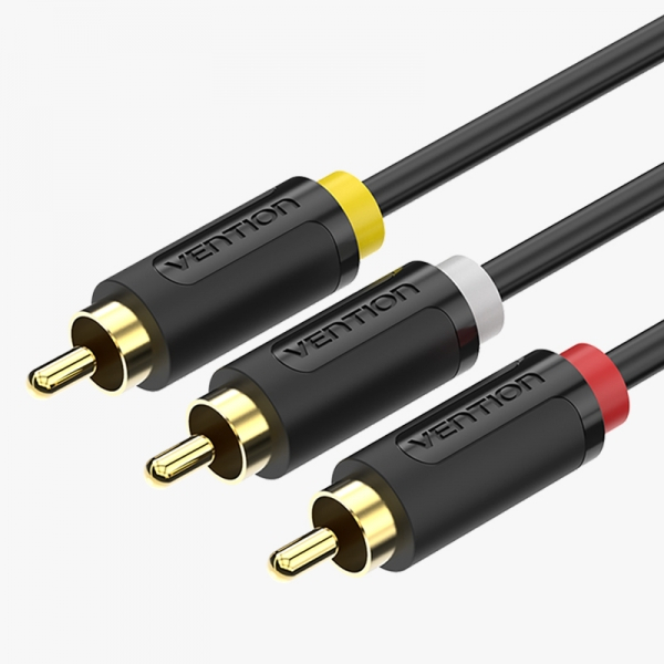 Cable Estereo 3x RCA Macho a 3x RCA Macho - 2 metros 