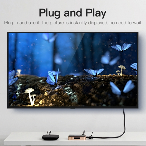 Imagen extra Vention Duplicador HDMI Hembra a HDMI Macho 5x - Dorado