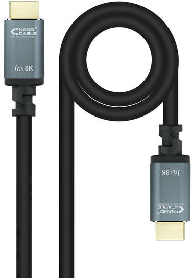 Nanocable Cable HDMI 2.1 IRIS 8K Macho a HDMI 2.1 IRIS 8K Macho 1m - 