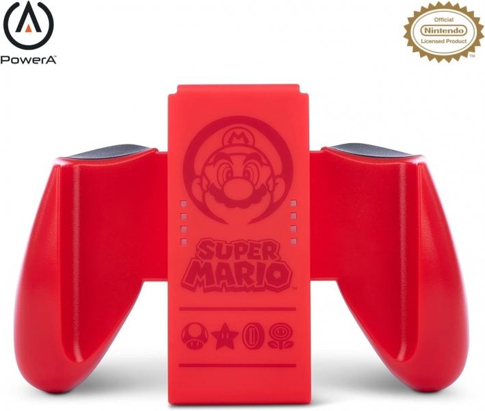 PowerA Comfort Grip Joy-Con para Nintendo Switch - Super Mario Red