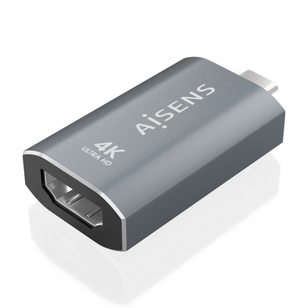 Imagen extra Aisens Conversor USB-C a HDMI 2.0 - Carcasa de Aluminio - 4K@60Hz - 48 Bit/Px - Ancho de Banda 18Gbps - Soporta HDCP - 