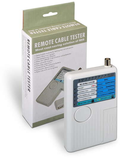 Imagen extra Testeador de Cable RJ11 RJ12 RJ45 USB y Coaxial