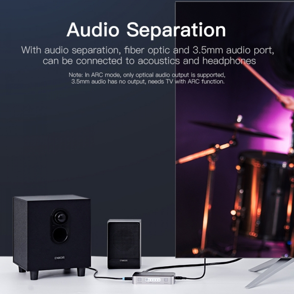 Imagen extra Vention Duplicador HDMI Hembra a HDMI Macho 3x1 con Audio - 