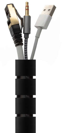 Imagen extra Aisens Organizador De Cable En Espiral 3 metros - Negro