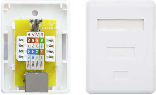 Imagen extra Nanocable Roseta de Superficie RJ45 Cat.6 FTP 1 Toma