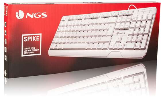 Imagen extra NGS Spike Teclado USB con teclas multimedia Blanco