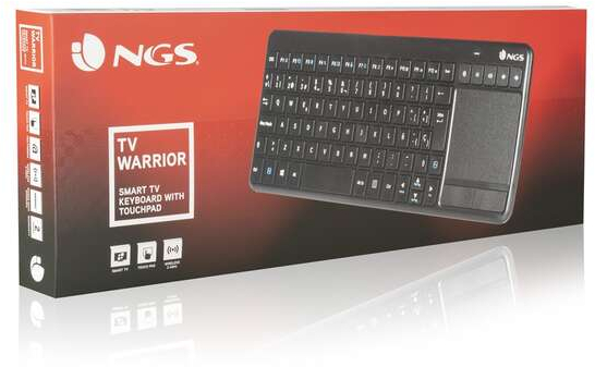 Imagen extra NGS TV Warrior Teclado Multimedia Inalambrico con Touchpad 2.4 GHz Negro