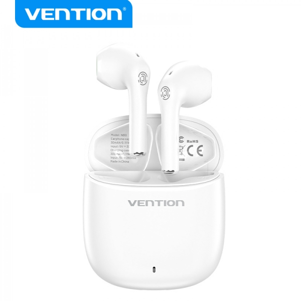 Imagen extra Vention Auriculares Bluetooth 5.3 con 7h Autonomia - Blanco