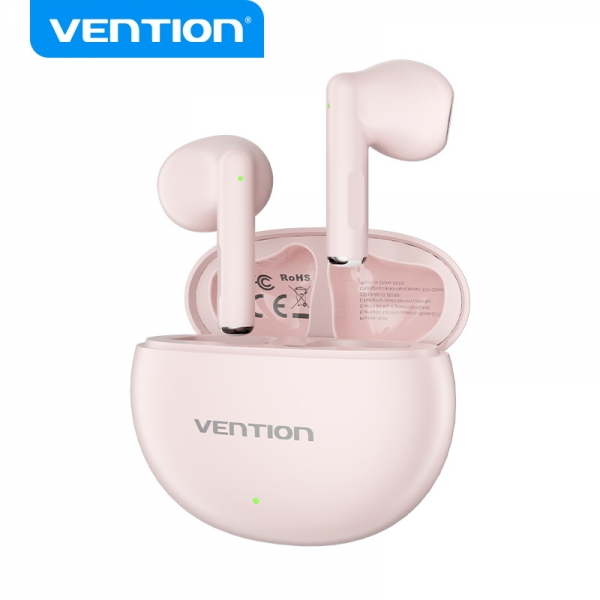 Vention Auriculares Bluetooth 5.3 con 6h Autonomia ELF 06 - Rosa