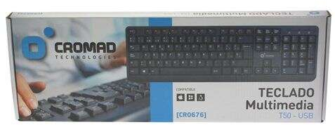 Imagen extra Cromad T50 Teclado Multimedia USB de diseño fino