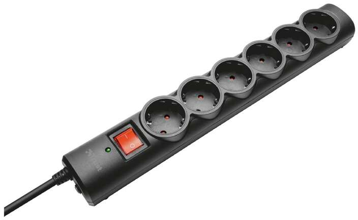 Regleta de 6 Tomas + Proteccion Surge Trust 21059