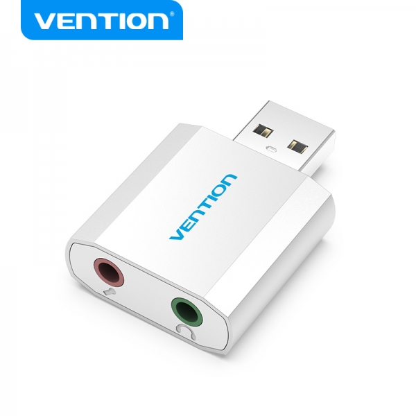 Vention Tarjeta de Sonido 2.1 USB - Plata