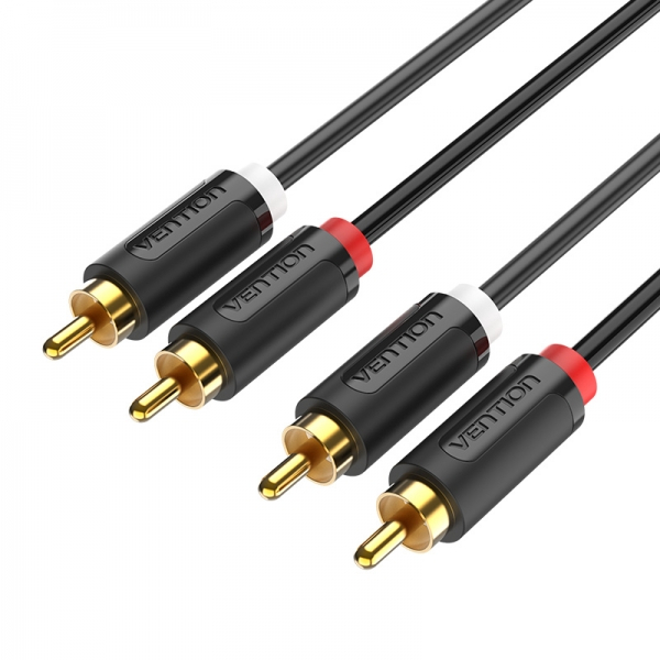 Imagen extra Cable Estereo 2x RCA Macho a 2x RCA Macho - 50 cm