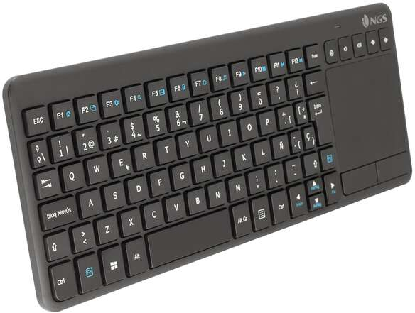 Imagen extra NGS TV Warrior Teclado Multimedia Inalambrico con Touchpad 2.4 GHz Negro