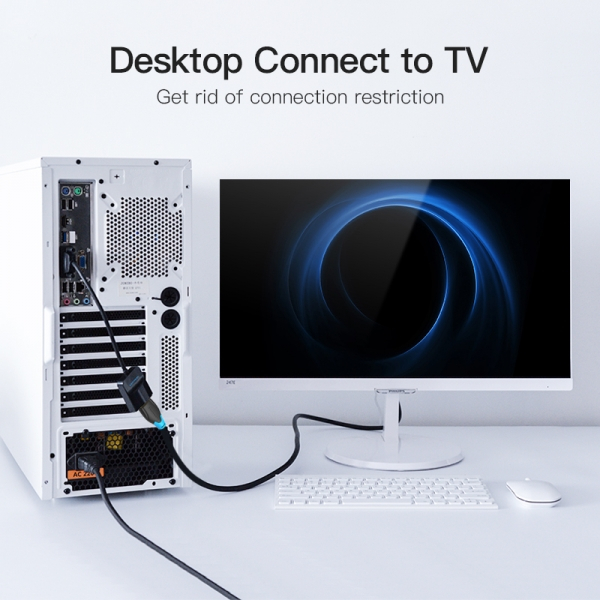 Imagen extra Vention Conversor VGA Macho a HDMI Hembra - 15cm - 