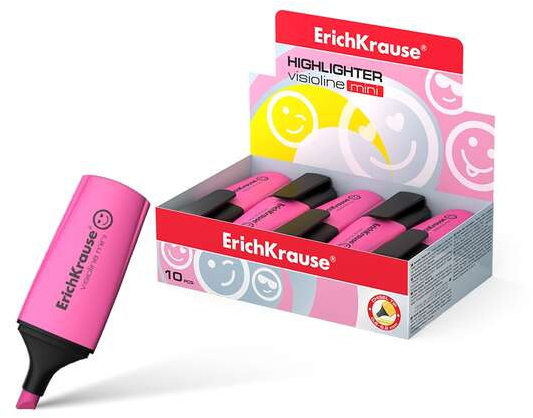 Marcador MINI Economico Erichkrause Visioline Rosa