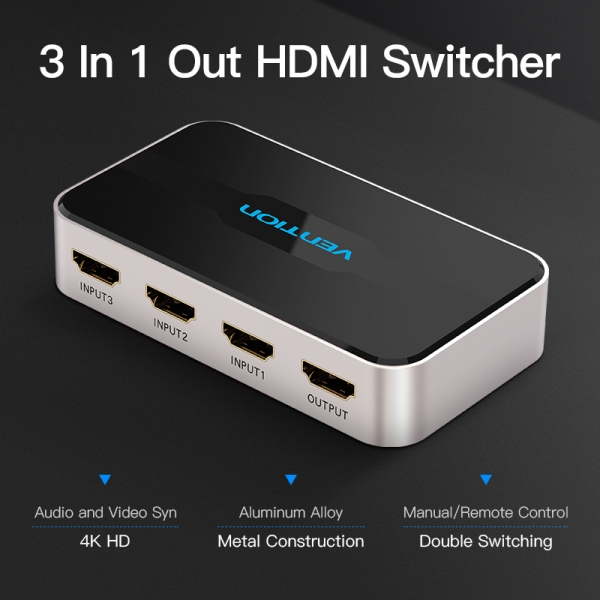 Imagen extra Vention Duplicador HDMI Macho a 4xHDMI Hembra - 