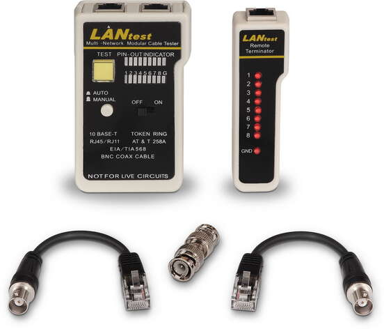 Imagen extra Testeador de Cables RJ11 RJ12 RJ45 y Coaxial