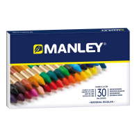 Caja de 30 Ceras Manley de colores surtidos