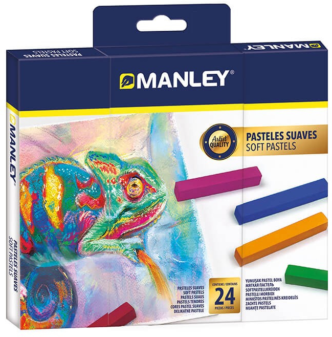 PASTEL SUAVE BARRA MANLEY 24 COLORES