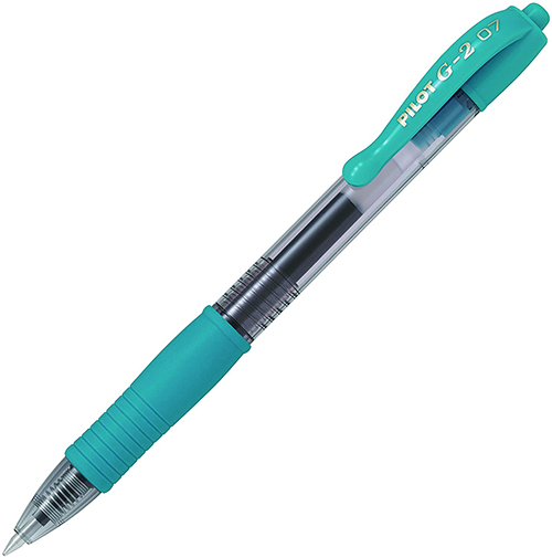Pilot G-2 Boligrafo tinta GEL Turquesa Retractil G2