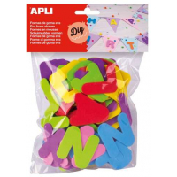 Apli Formas de Letras Goma Eva - 104uds - Altura 50mm Aprox.