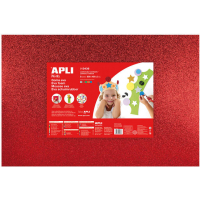 PACK 5 Goma Eva Purpurina Multicolor 60x40 cm. Colores surtidos