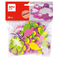 Apli Formas de Flor Adhesivas de Goma Eva - 48uds