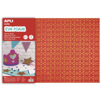 PACK 3 Goma Eva Impresa Purpurina Estrellas 60x40 cm