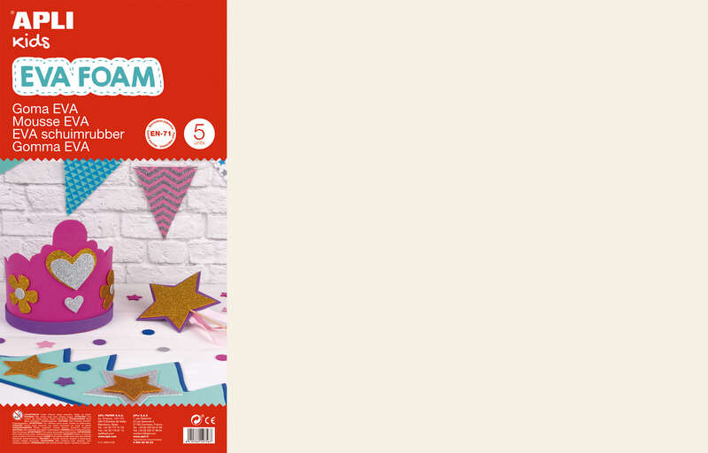 PACK 5 Goma Eva Piel Claro 60x40 cm